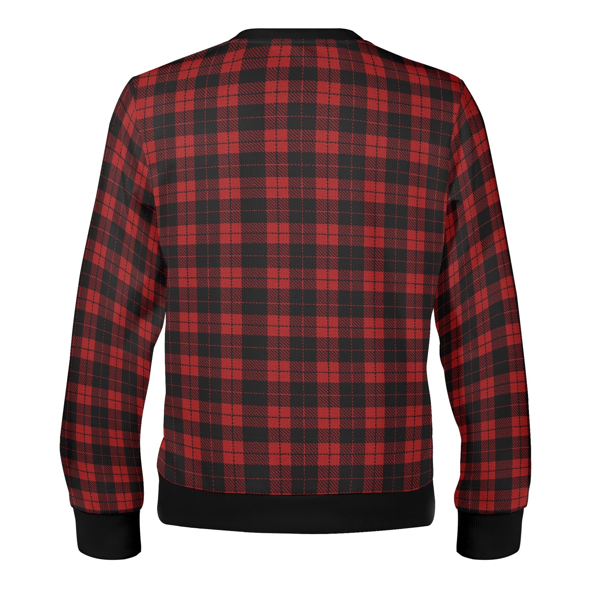 069 Karo-Sweater | Unisex Pullover mit 069 Print | Streetwear Frankfurt