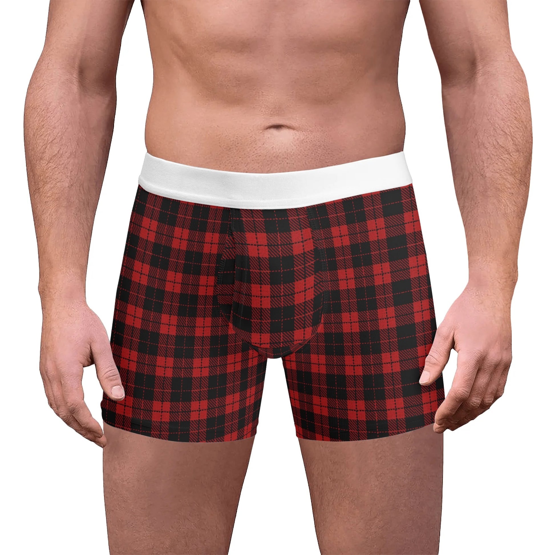 069 Herren Boxershorts im Karo-Muster – Komfort & Style im Frankfurt-Look