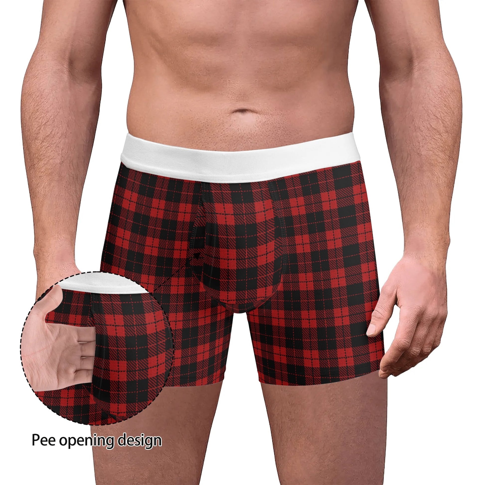069 Herren Boxershorts im Karo-Muster – Komfort & Style im Frankfurt-Look