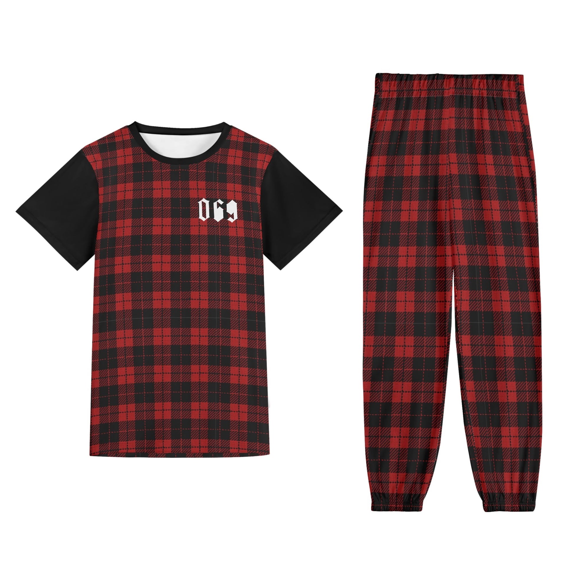 069 Jogginganzug Herren & Damen | 069 Karo-Muster | Streetwear Frankfurt Style