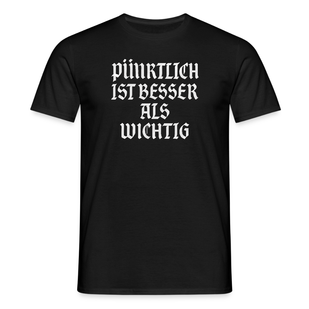 Männer T-Shirt - Schwarz