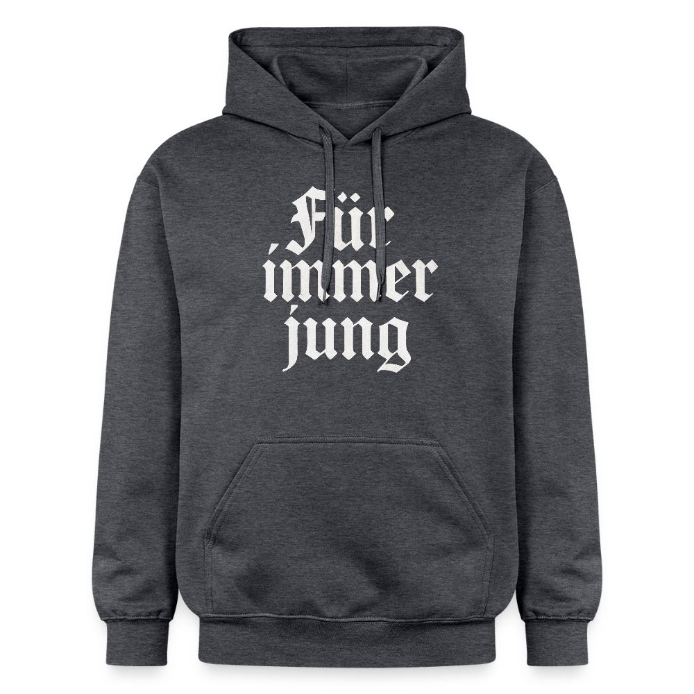 Hoodie3 - Dunkelgrau meliert