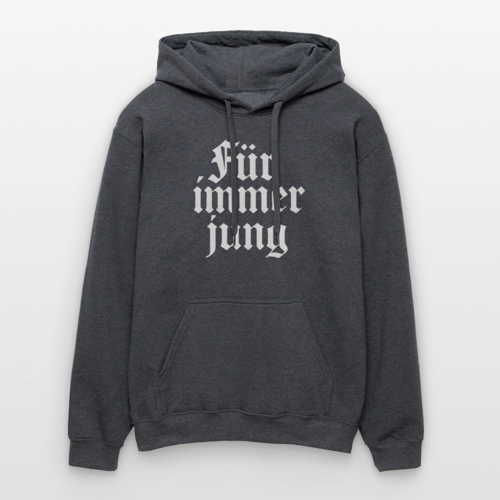 Hoodie3 - Dunkelgrau meliert