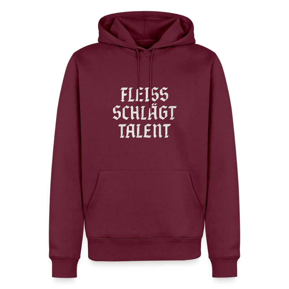 Männer Premium Hoodie - Burgunderrot