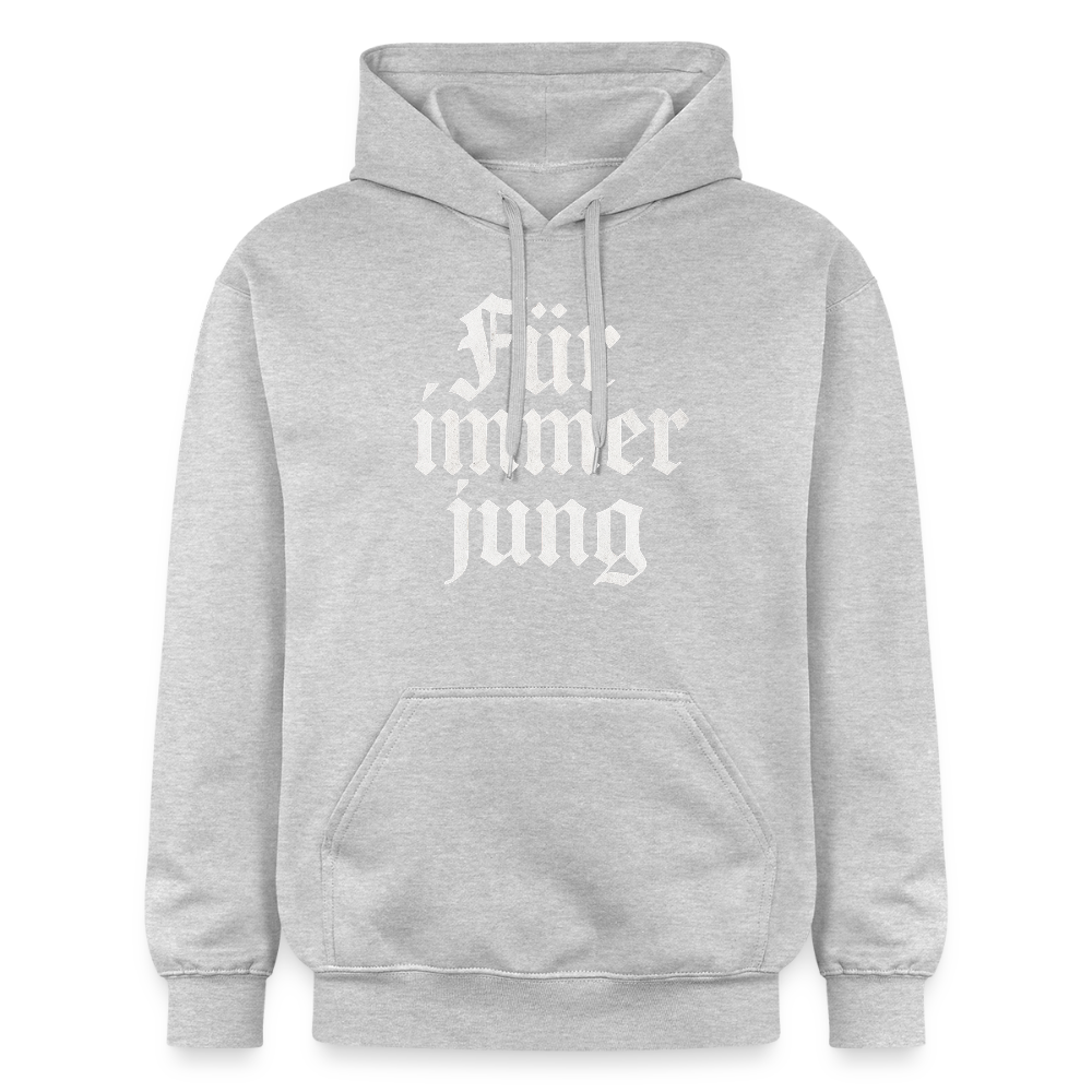 Hoodie3 - Hellgrau meliert