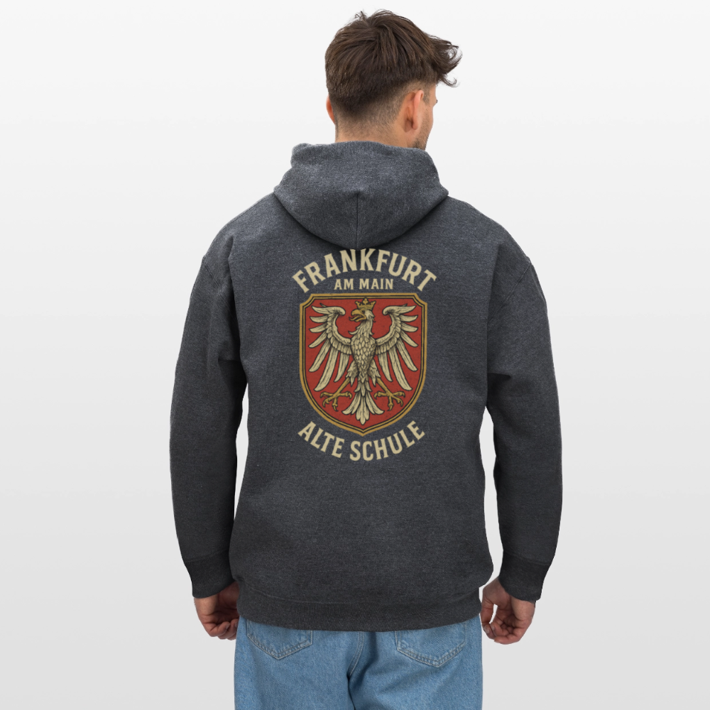 Hoodie2 - Dunkelgrau meliert