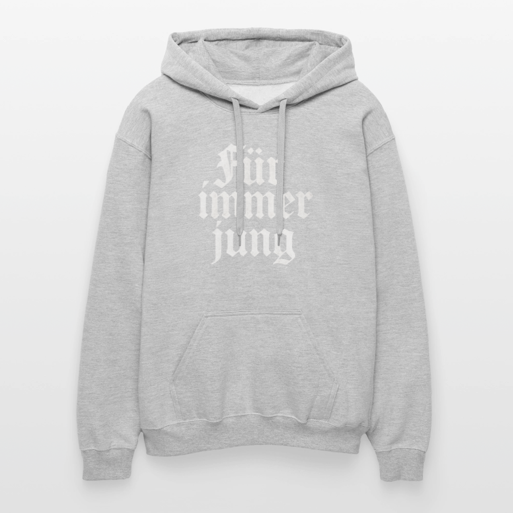 Hoodie3 - Hellgrau meliert