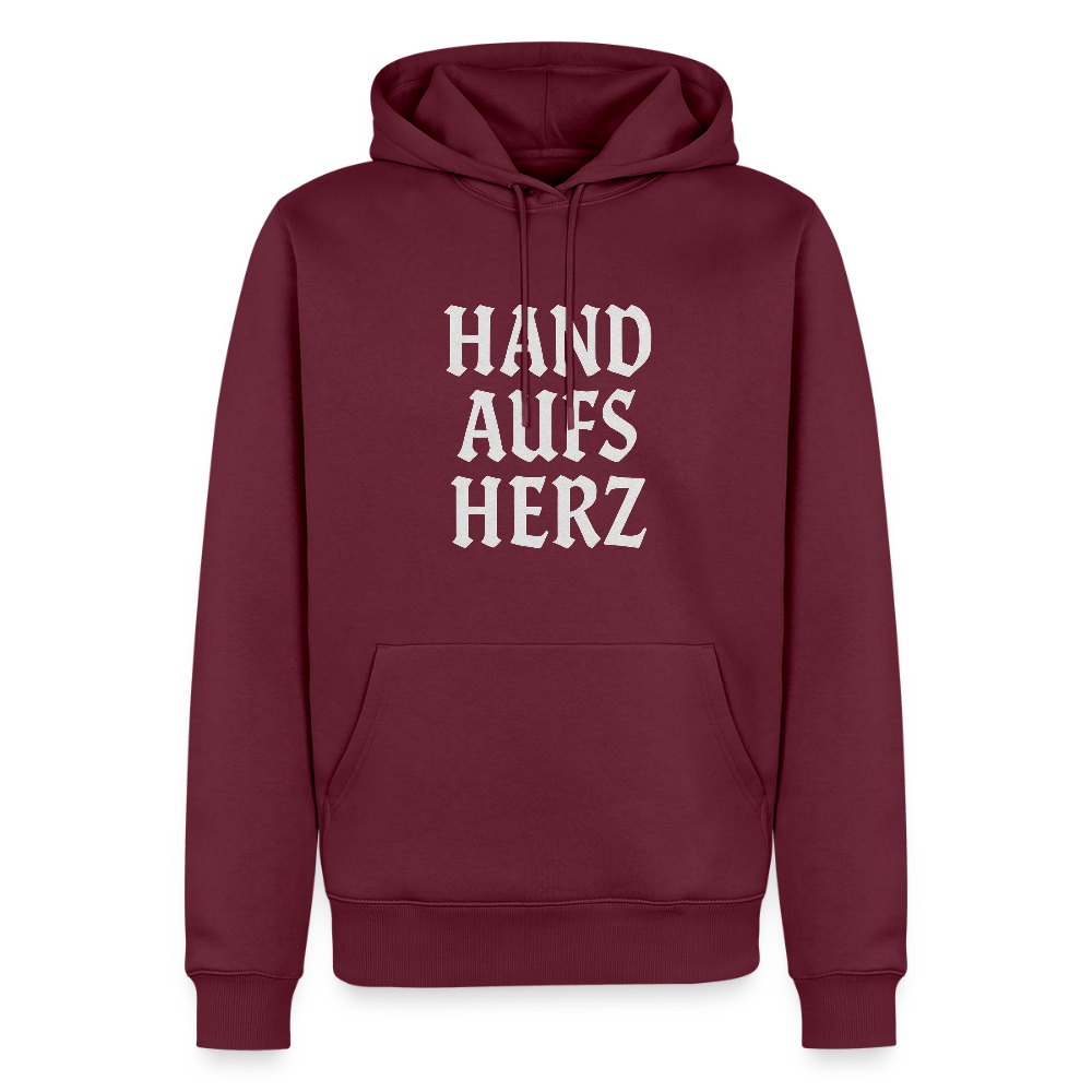 Männer Premium Hoodie - Burgunderrot