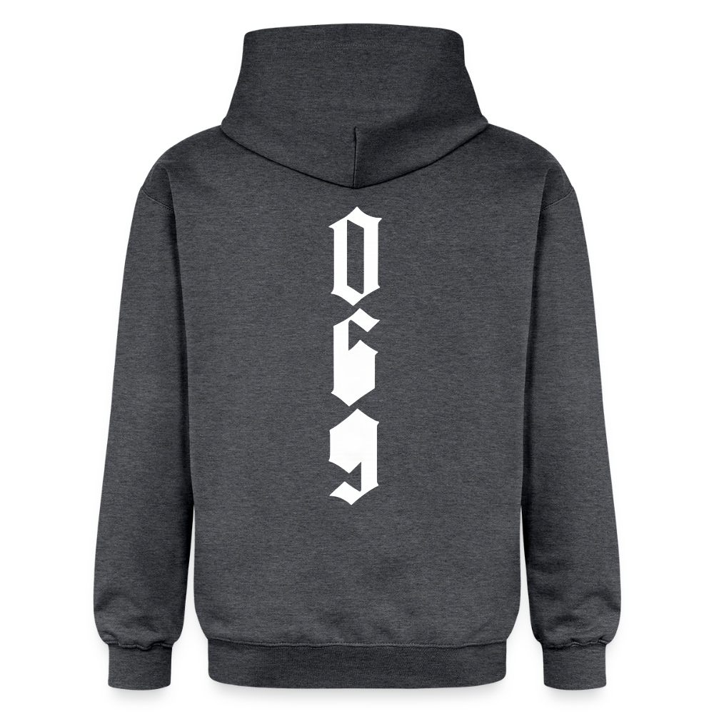 Gildan Unisex Softstyle® Midweight Hoodie - Dunkelgrau meliert