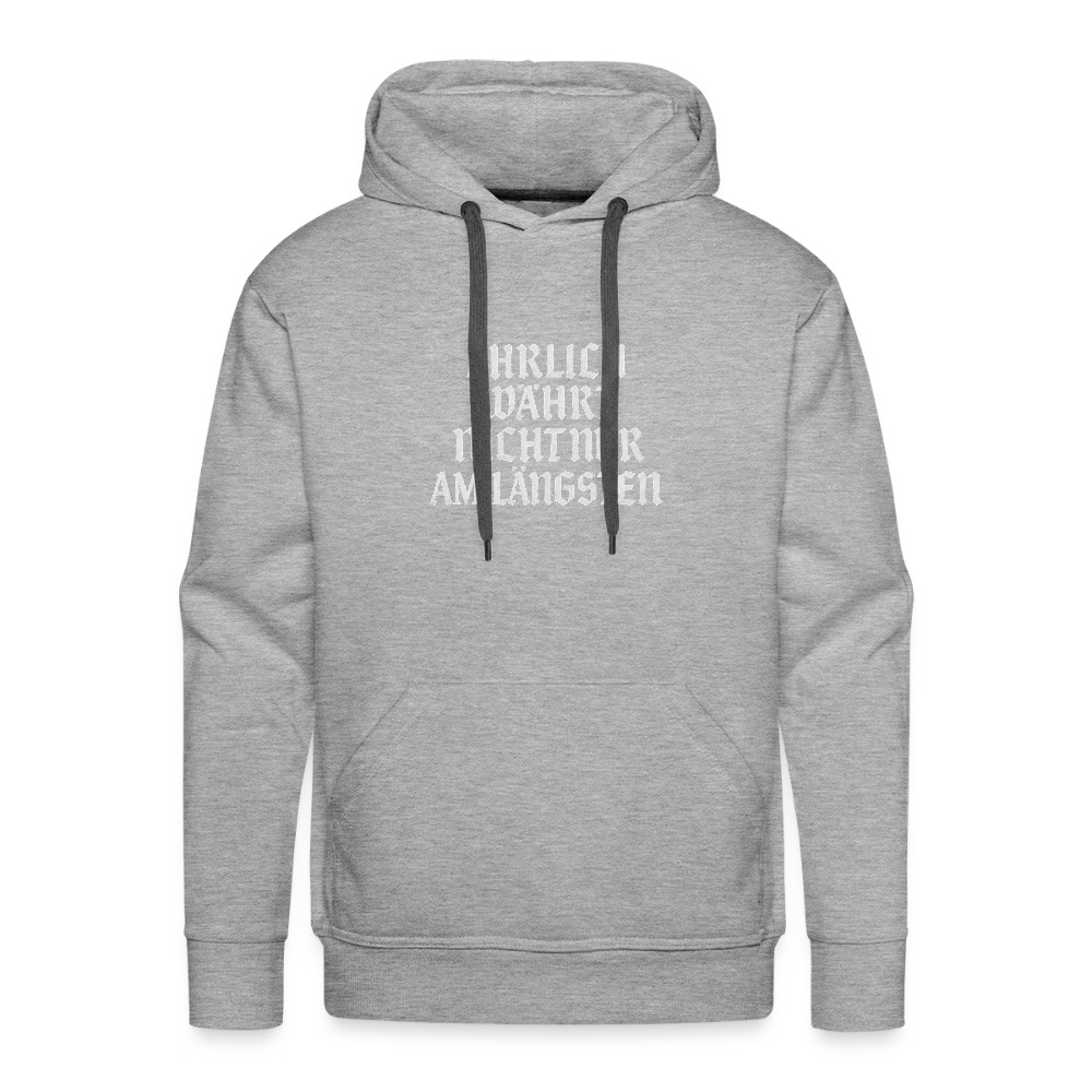 Männer Premium Hoodie - Grau meliert