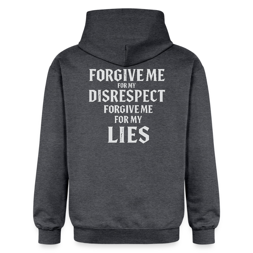 Hoodie4 - Dunkelgrau meliert