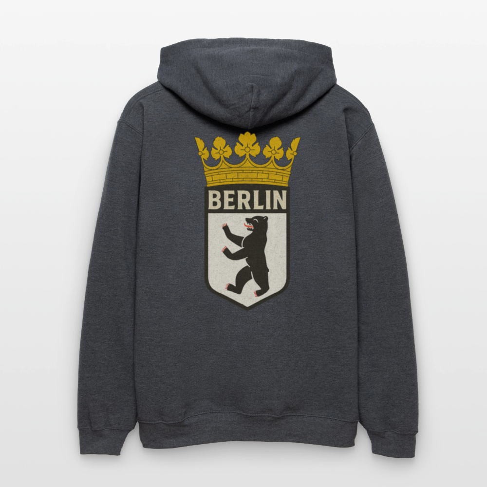 Hoodie4 - Dunkelgrau meliert