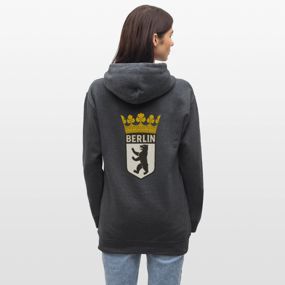 Hoodie4 - Dunkelgrau meliert