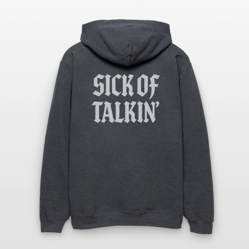 Hoodie5 - Dunkelgrau meliert