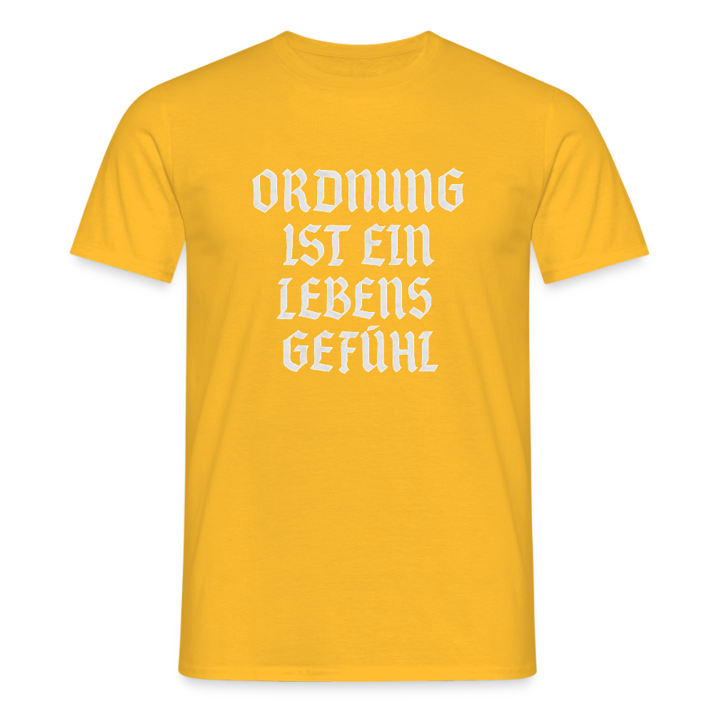 Männer T-Shirt - Gelb