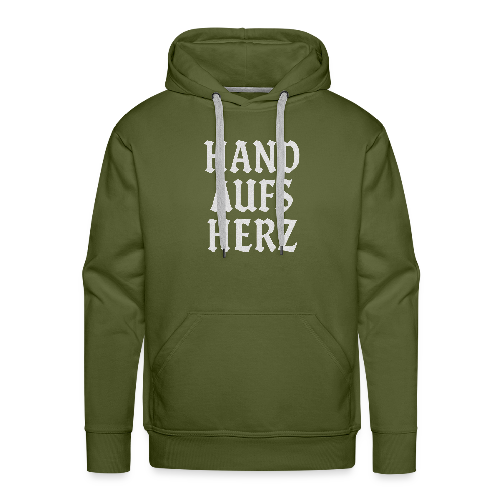 Männer Premium Hoodie - Olivgrün
