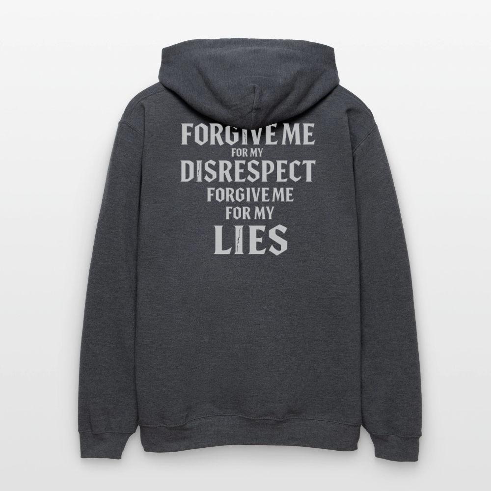 Hoodie4 - Dunkelgrau meliert