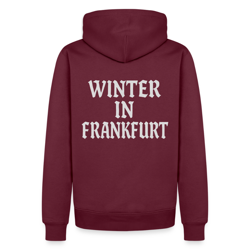 Männer Premium Hoodie - Burgunderrot