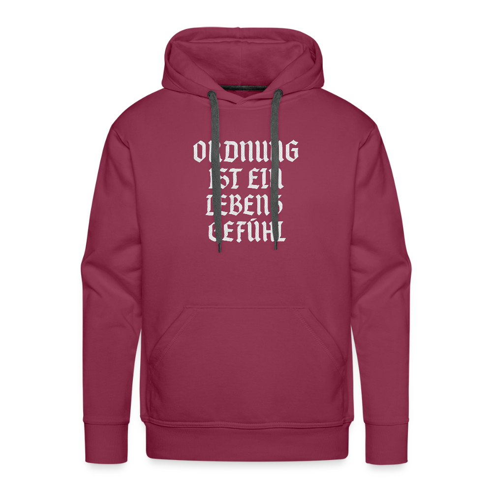 Männer Premium Hoodie - Bordeaux